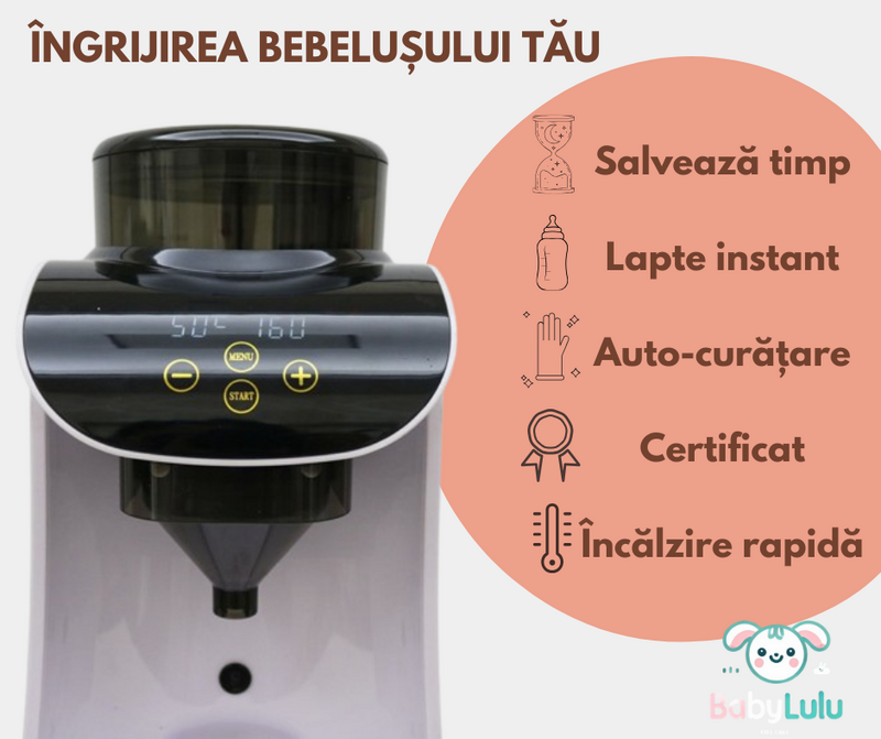 BabyLulu, espressor lapte praf pentru bebelusi + cadou.