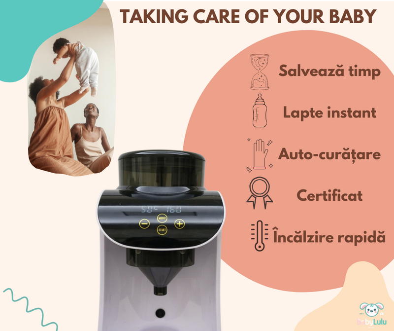 BabyLulu, espressor lapte praf pentru bebelusi + cadou.